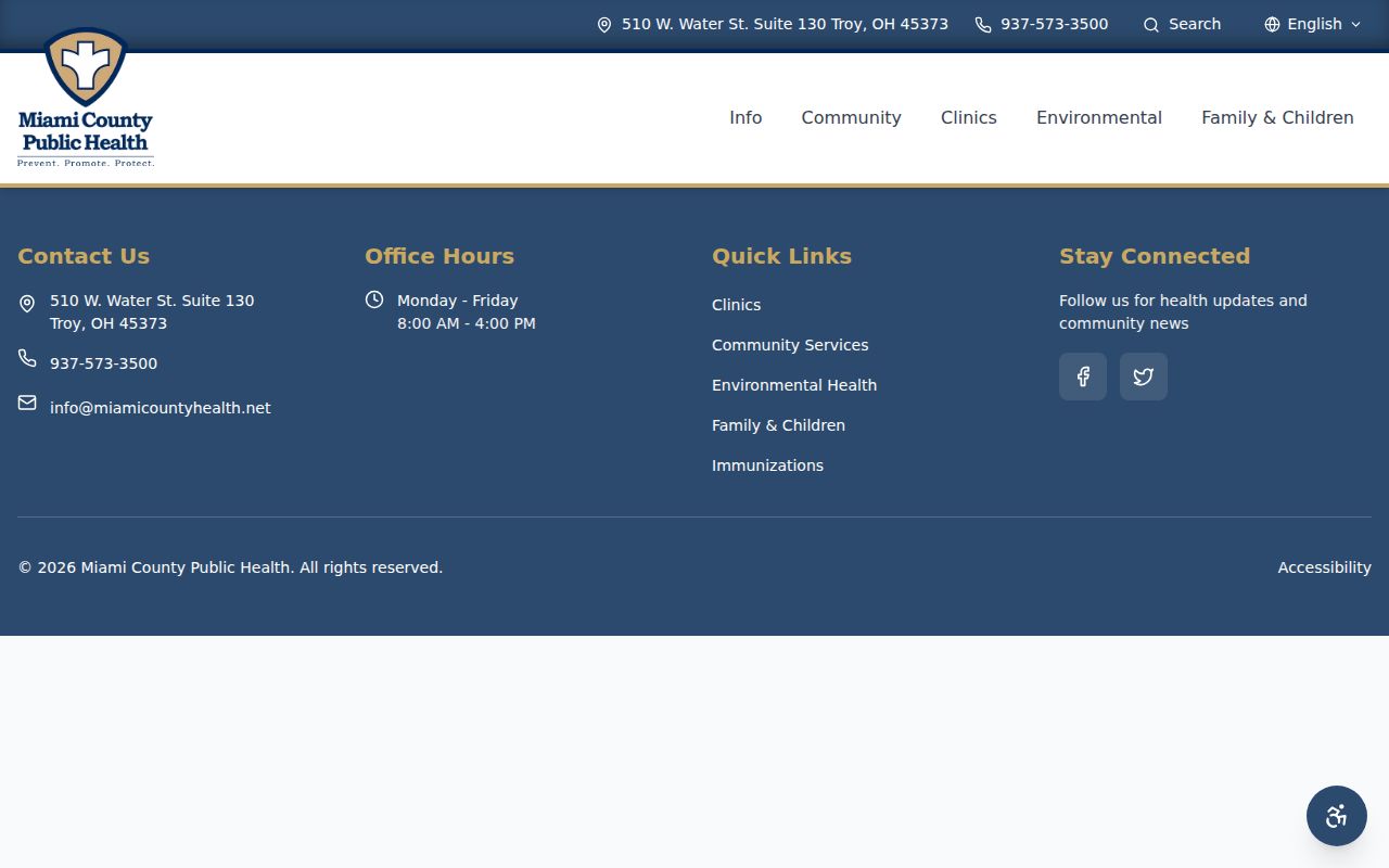 Piqua resident lookup using Miami County Public Health vital-record form